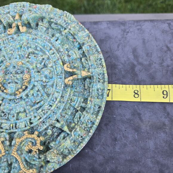 Vintage Mayan Aztec Sun Stone Calendar Made in Mexico - Picture 10 of 12